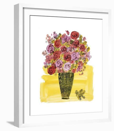 Basket of Flowers, c.1958-Andy Warhol-Framed Giclee Print