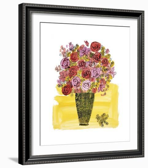 Basket of Flowers, c.1958-Andy Warhol-Framed Giclee Print