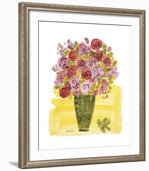 Basket of Flowers, c.1958-Andy Warhol-Framed Giclee Print