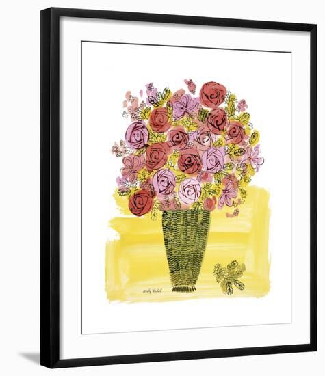 Basket of Flowers, c.1958-Andy Warhol-Framed Giclee Print