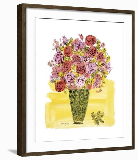 Basket of Flowers, c.1958-Andy Warhol-Framed Giclee Print