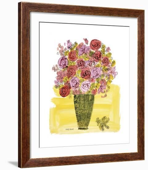 Basket of Flowers, c.1958-Andy Warhol-Framed Giclee Print