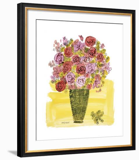 Basket of Flowers, c.1958-Andy Warhol-Framed Giclee Print