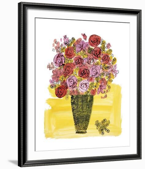 Basket of Flowers, c.1958-Andy Warhol-Framed Giclee Print