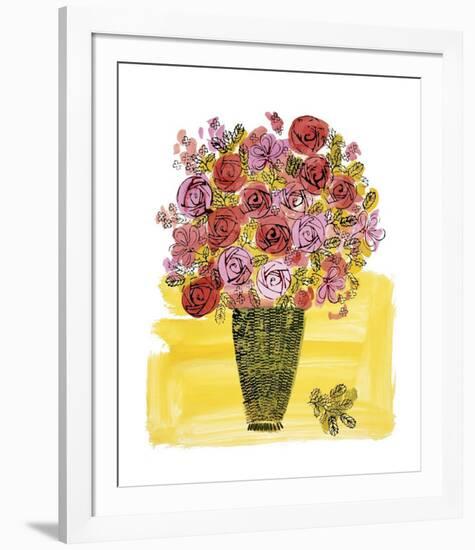 Basket of Flowers, c.1958-Andy Warhol-Framed Giclee Print