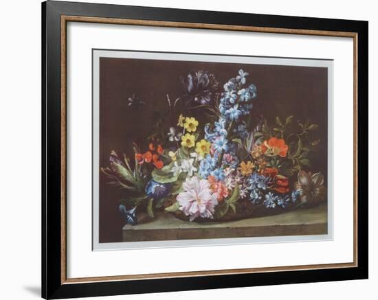 Basket of Flowers-Jan Hecke-Framed Collectable Print