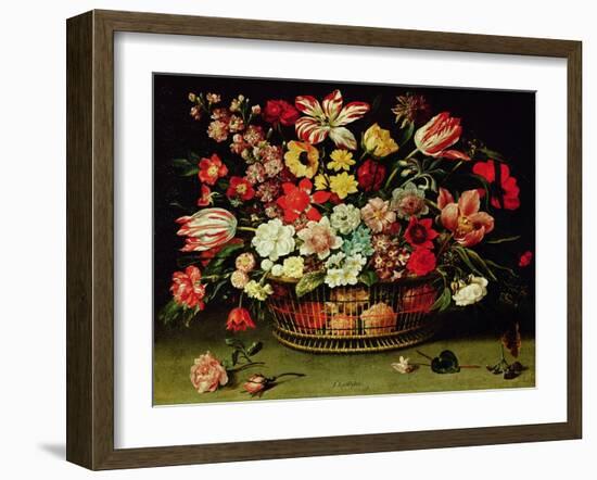 Basket of Flowers-Jacques Linard-Framed Giclee Print