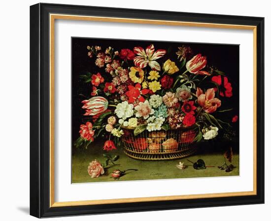 Basket of Flowers-Jacques Linard-Framed Giclee Print