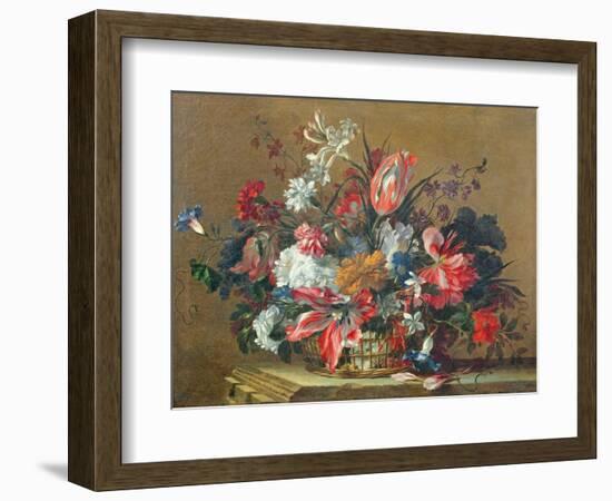 Basket of Flowers-Jean-Baptiste Monnoyer-Framed Giclee Print