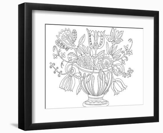 Basket of Flowers-Cheryl Bartley-Framed Giclee Print