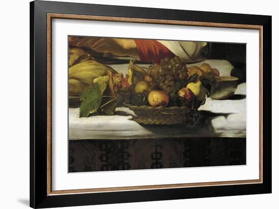 Basket of Fruit, Detail from Supper at Emmaus-Caravaggio-Framed Giclee Print