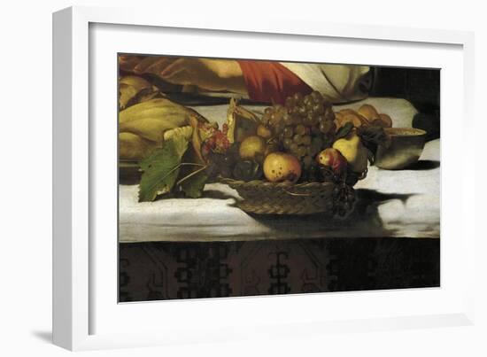 Basket of Fruit, Detail from Supper at Emmaus-Caravaggio-Framed Giclee Print