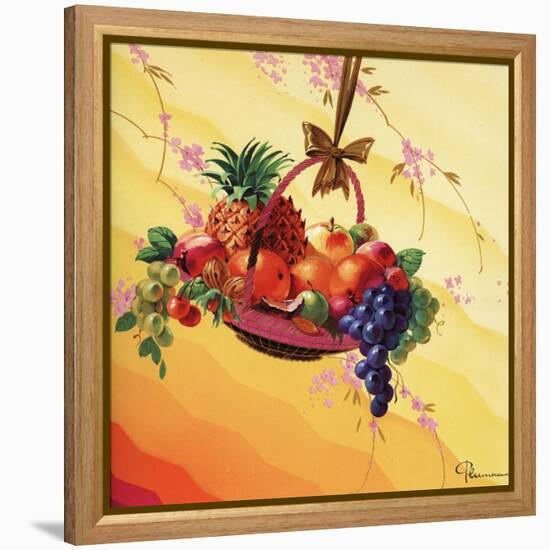 Basket of Fruit-null-Framed Stretched Canvas