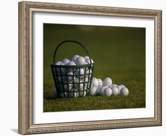 Basket of Golf Balls-null-Framed Photographic Print