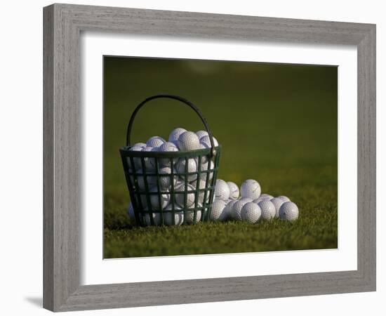 Basket of Golf Balls-null-Framed Photographic Print