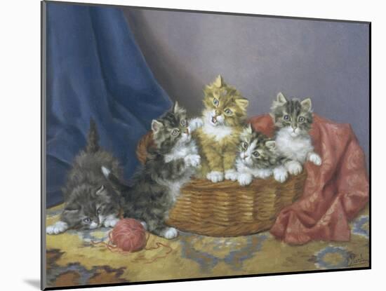 Basket of Mischief-Daniel Merlin-Mounted Giclee Print