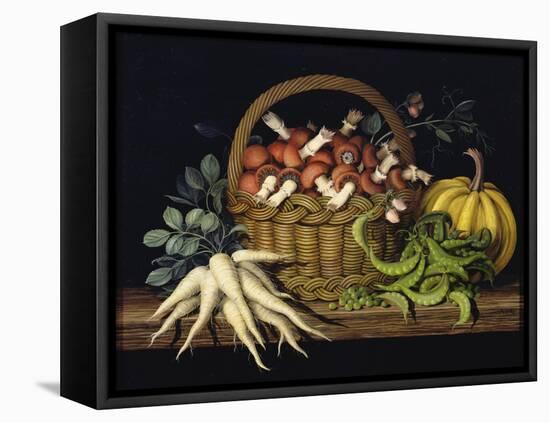 Basket of Mushrooms, 1997-Amelia Kleiser-Framed Premier Image Canvas