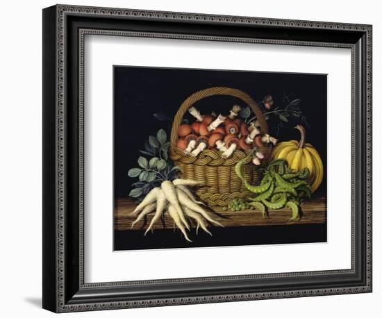 Basket of Mushrooms, 1997-Amelia Kleiser-Framed Giclee Print