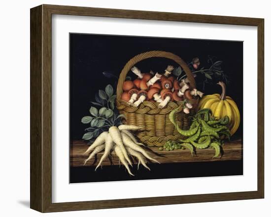 Basket of Mushrooms, 1997-Amelia Kleiser-Framed Giclee Print