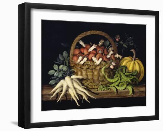 Basket of Mushrooms, 1997-Amelia Kleiser-Framed Giclee Print