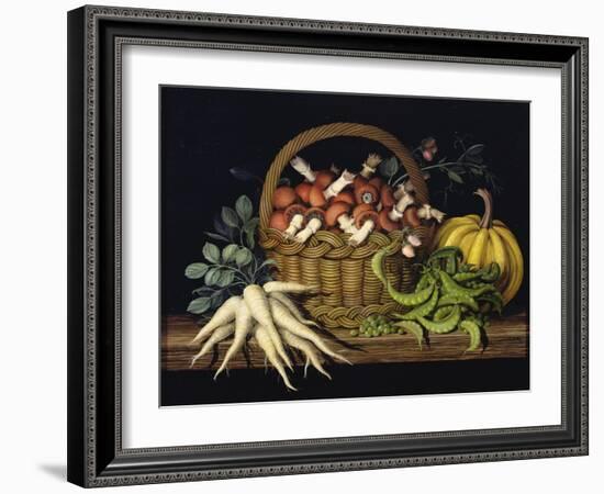 Basket of Mushrooms, 1997-Amelia Kleiser-Framed Giclee Print