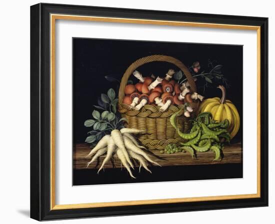 Basket of Mushrooms, 1997-Amelia Kleiser-Framed Giclee Print