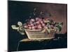 Basket of Plums-Pierre Dupuis-Mounted Giclee Print