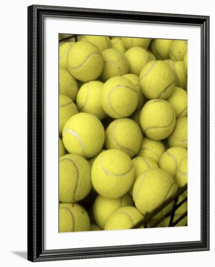 Basket of Tennis Balls-null-Framed Photographic Print