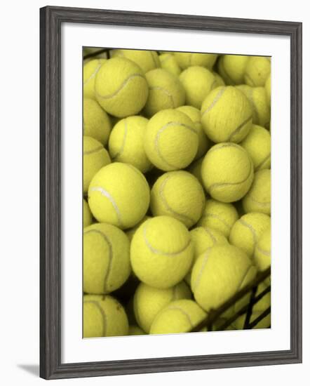 Basket of Tennis Balls-null-Framed Photographic Print