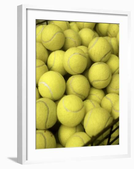Basket of Tennis Balls-null-Framed Photographic Print