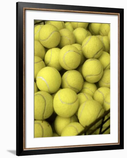 Basket of Tennis Balls-null-Framed Photographic Print