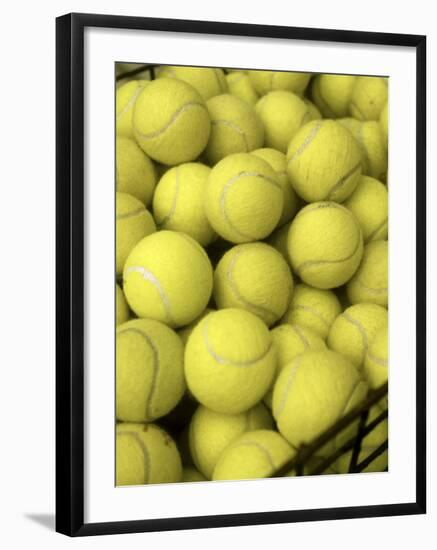 Basket of Tennis Balls-null-Framed Photographic Print