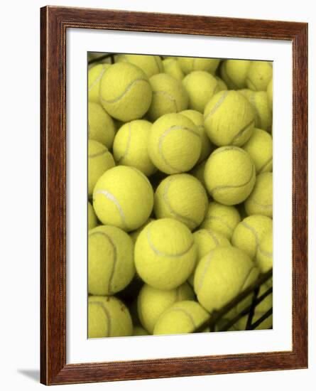 Basket of Tennis Balls-null-Framed Photographic Print