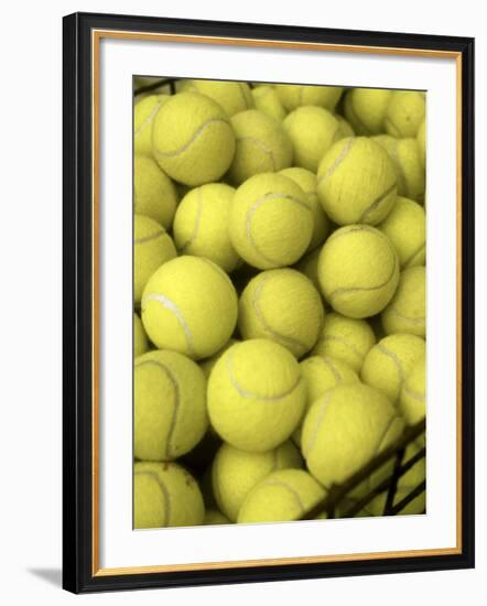 Basket of Tennis Balls-null-Framed Photographic Print