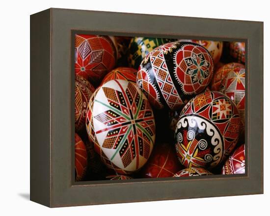 Basket of Ukrainian Easter Eggs-Jim Sugar-Framed Premier Image Canvas