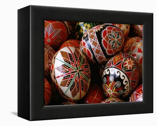 Basket of Ukrainian Easter Eggs-Jim Sugar-Framed Premier Image Canvas