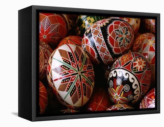 Basket of Ukrainian Easter Eggs-Jim Sugar-Framed Premier Image Canvas