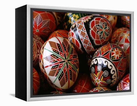 Basket of Ukrainian Easter Eggs-Jim Sugar-Framed Premier Image Canvas