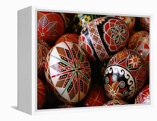 Basket of Ukrainian Easter Eggs-Jim Sugar-Framed Premier Image Canvas