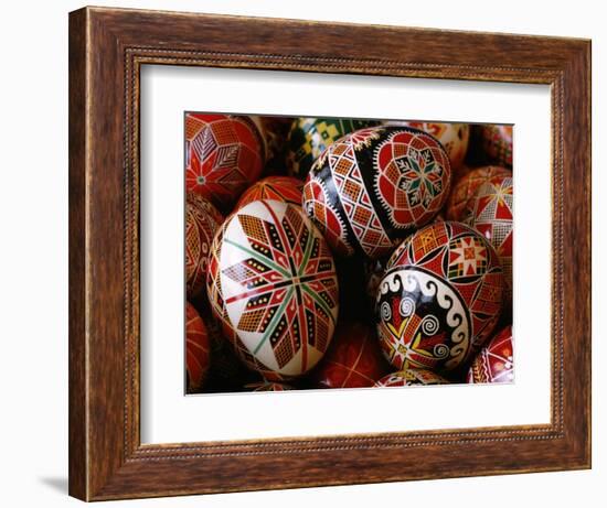 Basket of Ukrainian Easter Eggs-Jim Sugar-Framed Photographic Print
