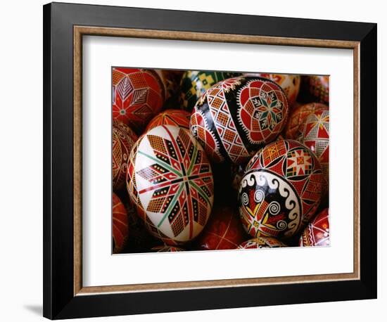 Basket of Ukrainian Easter Eggs-Jim Sugar-Framed Photographic Print