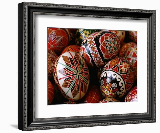 Basket of Ukrainian Easter Eggs-Jim Sugar-Framed Photographic Print