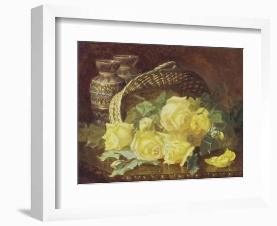 Basket of Yellow Roses-Eloise Harriet Stannard-Framed Giclee Print