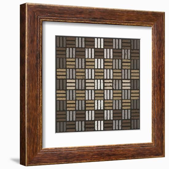 Basket Weave Triple Play (Neutrals)-Susan Clickner-Framed Giclee Print