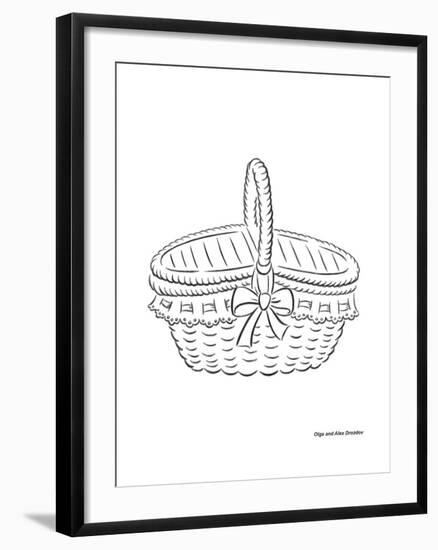Basket with a Bow-Olga And Alexey Drozdov-Framed Giclee Print