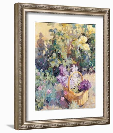 Basket with Flowers-Edward Noott-Framed Art Print