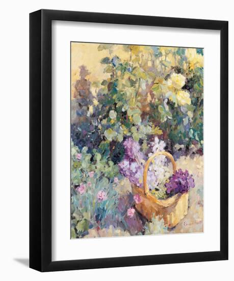 Basket with Flowers-Edward Noott-Framed Art Print