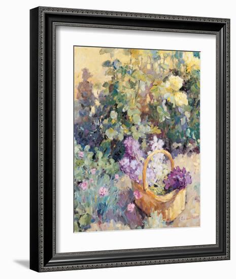 Basket with Flowers-Edward Noott-Framed Art Print