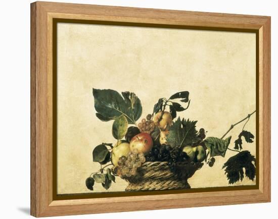 Basket with Fruit-Caravaggio-Framed Stretched Canvas