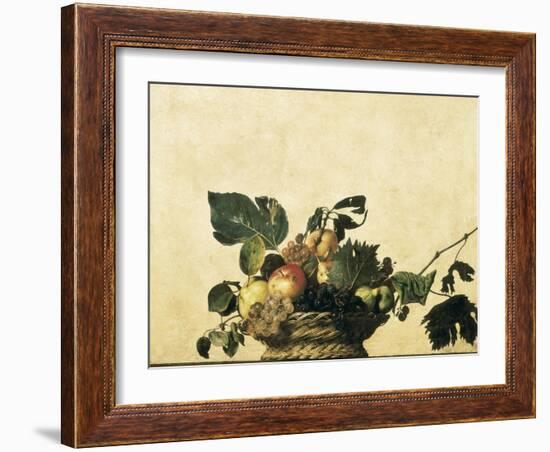 Basket with Fruit-Caravaggio-Framed Art Print